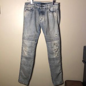 Diesel black gold distressed jeans